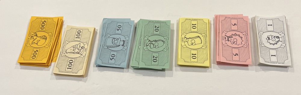The Simpsons MONOPOLY by USAOPLY Board Game – Replacement PARTS – Money