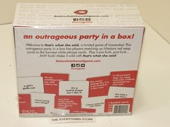 THAT`S WHAT SHE SAID GAME OF INNUENDOS PARTY IN A BOX NEW SEALED FREE SHIP