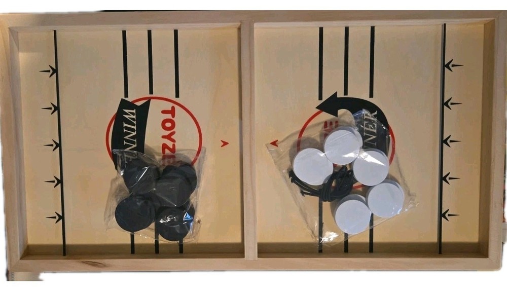 Large Fast Sling Puck Table Game Night Hockey Board Game Action Packed New N Box
