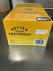 Better Than Yesterday What Do You Meme? 365 Daily Challenges NEW Positive Mantra