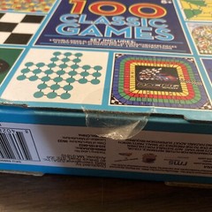 Classic Game Collection, 100 Family Board Games for Adults and Kids. Open Box