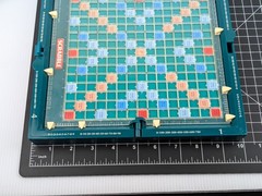 Vintage Scrabble Board Game Travel Hard Case Green 100% COMPLETE