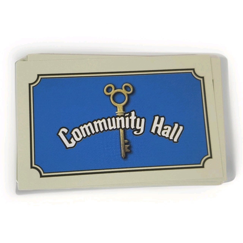 Monopoly Disney Vacation Club Edition 16 Community Hall Cards Only (cc102)