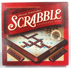 Scrabble Deluxe Edition Board Game Milton Bradley 4034. 100% Complete With Parts