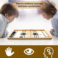 Large Fast Sling Puck Game Large Size Desktop Winner PK Board Game Toy Gift 21″