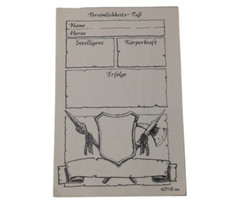 Hero Quest 4271 D Character Sheet Pad German Deutsch Edition RPG Notepad