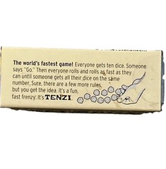 TENZI Dice Game 1 Tube 4 Various Random Colors Fast Family Carma Games, LLC