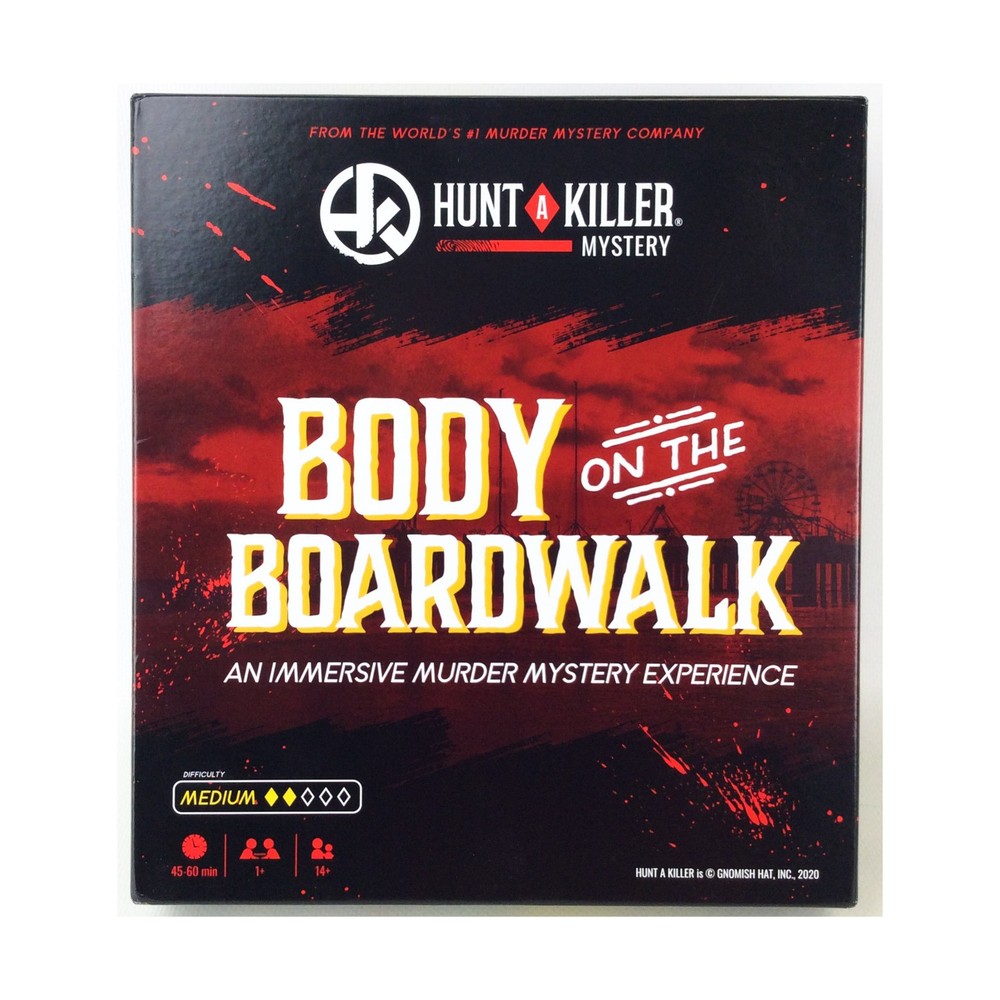 Hunt A Killer Board Game Body on the Boardwalk Box VG/NM