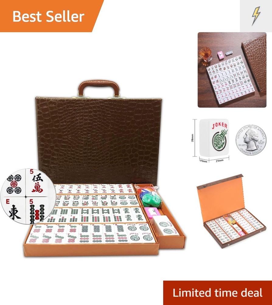 Elegant American Mahjong Game Set with 166 Tiles – Perfect for Easy Travel