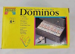 Vintage 1992 Pavilion Double Twelve Dominos – Multi-color Dots – Complete & Mint
