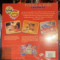 Vintage YES! Entertainment Police & Fire Station Pop-Up Playset w/ Sound Effects