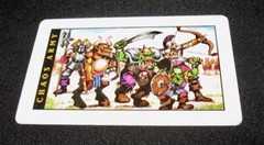 Battle Masters Board Game #4210 1992 ~ Replacement CHAOS ARMY CARD #13