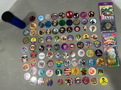 VINTAGE 1990s Lot of 104 POISON Skull Bones Pogs Slammer Whammers Milk Caps