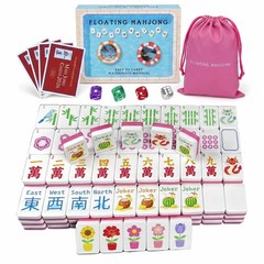 Meizinme Floating Mahjong Tile Set for Pool,160 American Mahjong Tiles Waterp…