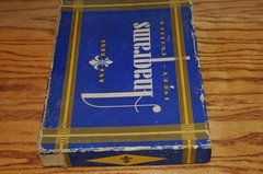 Vintage Anagrams Eye-Rest Ebony Edition Box And Tiles Games Traditional Game Old