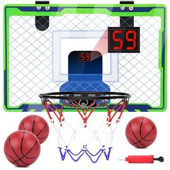 Mini Basketball Hoop Over Door Indoor Scoreboard Kids Sports NEXBOX 4-7 8-12