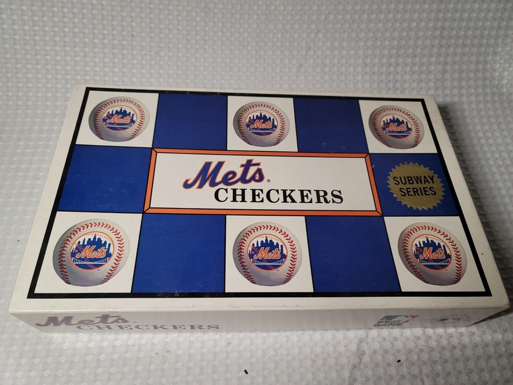Mets Checkers board game Subway Series
