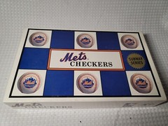 Mets Checkers board game Subway Series