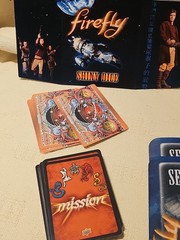 Firefly Shiny Dice Game: Dice, 100 Cards, 2 Rubber Play Mats (2015, Upper Deck)