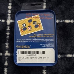 The Original LCR Left Center Right Dice Game Blue Tin George & Company