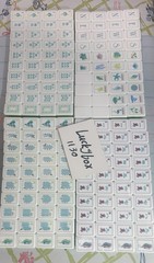 American Mahjong Game Set, 160 Pearl satin green Layered Mah Jong Tiles,