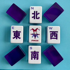 Premium American Mahjong Set 160pcs – Lucky Purple