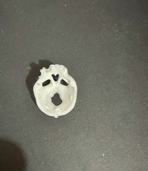 Vintage 1975 The Game Of Jaws Replacement Piece Part skull New