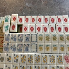 Various Mahjong Tiles All Are New Some Sealed. 265 Tiles , Dices