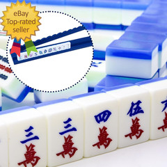 4 Pcs Wooden Mahjong Racks with Pushers 4 Set Magnet American Mahjong Rack