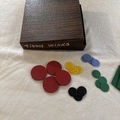 Vintage Tiddly Winks The Drueke Co. No 1998 American Walnut Wood