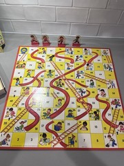 Milton Bradley Chutes and Ladders Board Game 1970 2+ Players Ages 4-10 4555