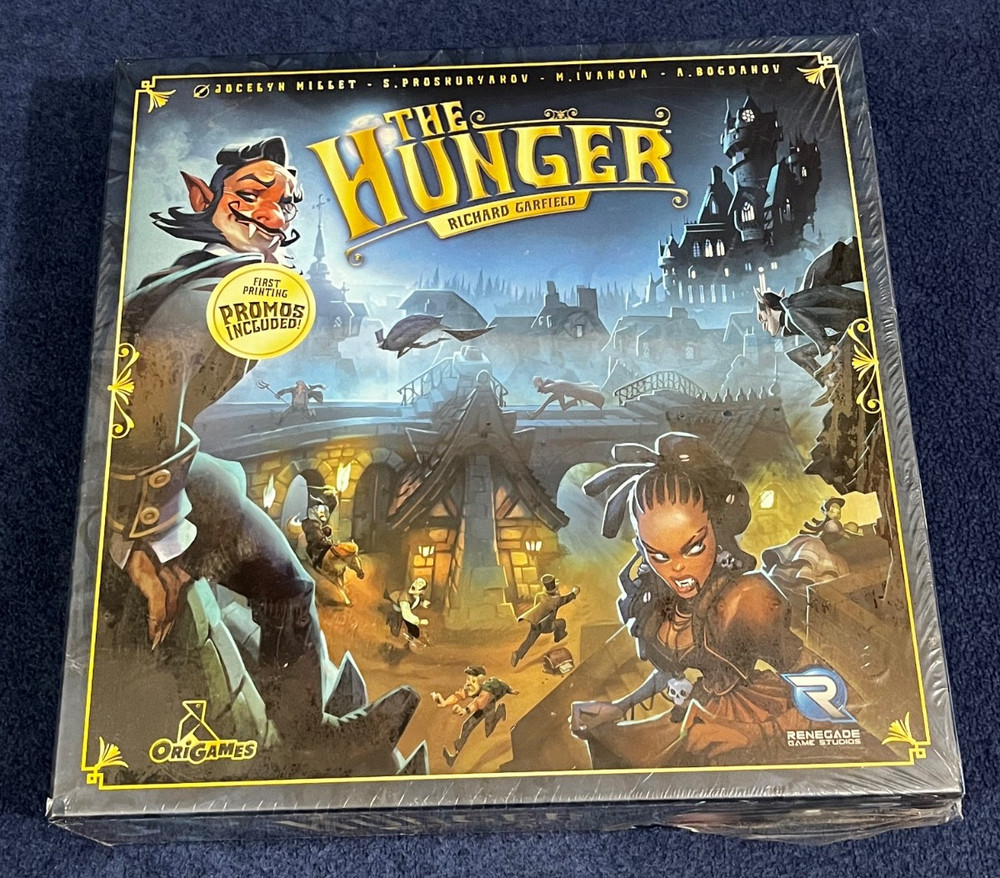 The Hunger Board Game Richard Garfield New Sealed First Printing Promos Included
