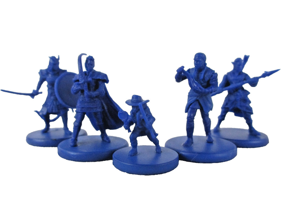 d&d DUNGEON OF THE MAD MAGE Board Game 5x HERO Minis NEW!!