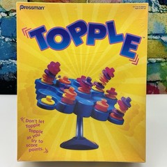 TOPPLE Family Game Fun Ages 6+ 2-4 Players Pressman 2006 Balance Stacking NEW!
