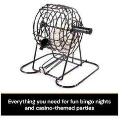 Bingo Game Cage Deluxe Metal Numbered Balls Cards Daubers Spin Master Games Ages