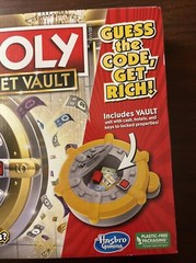 Monopoly Secret Vault Board Game for Kids Ages 8 and Up, Family Board Game for