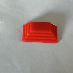 HOTELS Board Game Milton Bradley 1987 Replacement Red Hotel Entrance Marker