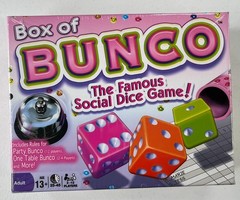 Box of Bunco Game Continuum Games, Multicolored Dice Game. New Factory Sealed
