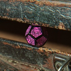 Call of Cthulhu 7th Ed Black Magenta RPG Dice Set Q-Workshop