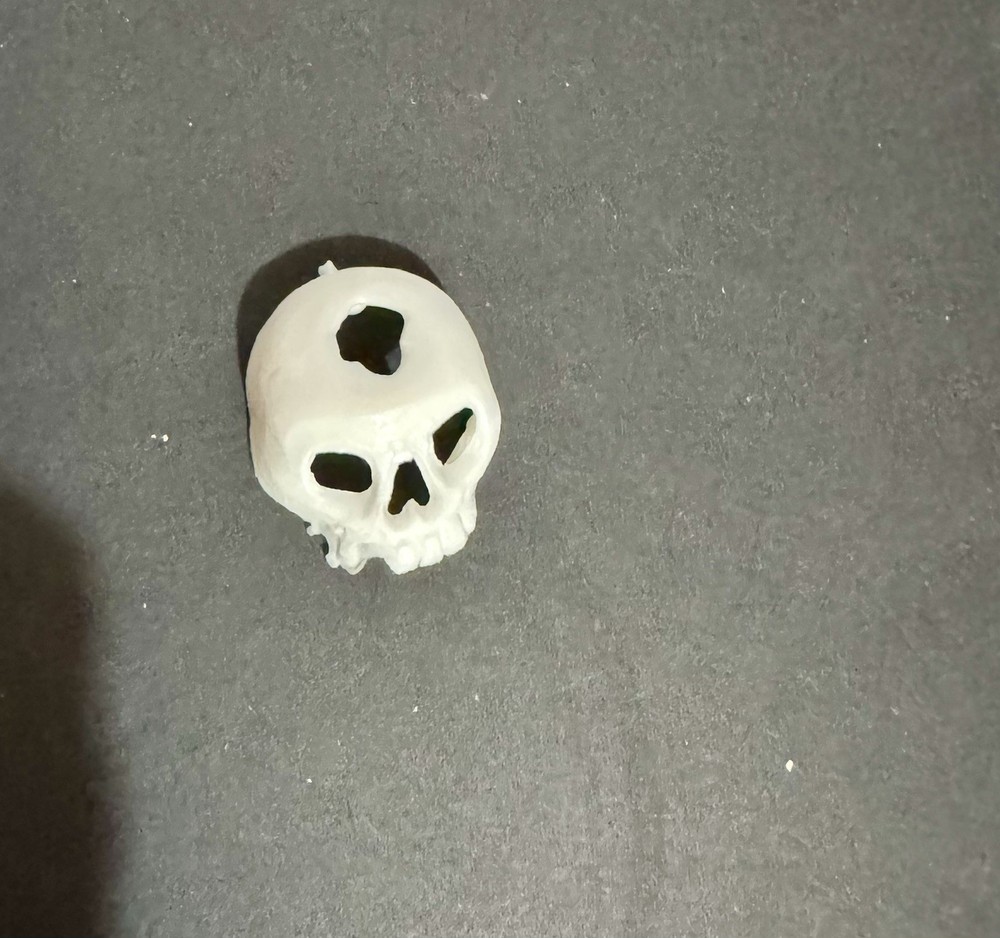 Vintage 1975 The Game Of Jaws Replacement Piece Part skull New