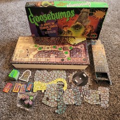 Goosebumps A Night In Terror Tower Board Game MB Rare Vintage ’96 Missing Manual