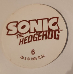 1995 SEGA Sonic The Hedgehog Pogs TAILS Number 6 Need for your Collection?