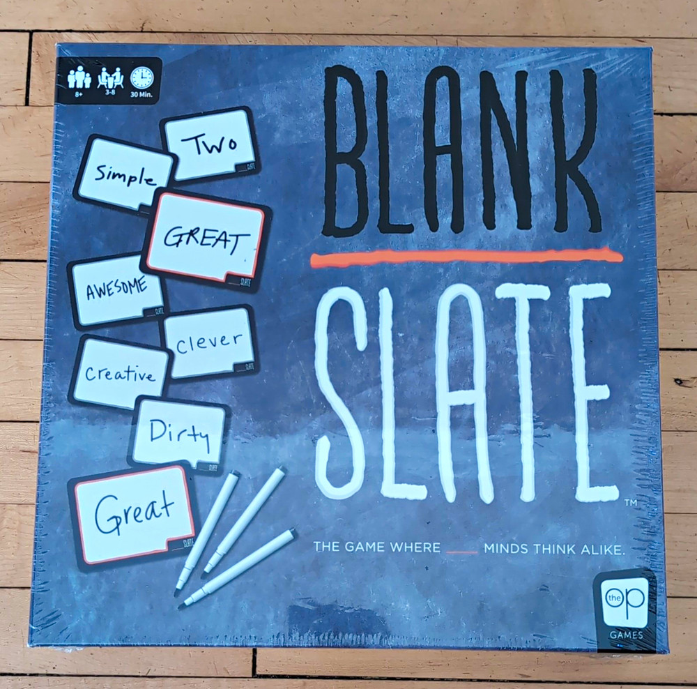 The OP Games Blank Slate Word Board Game Brand New