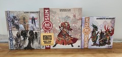 CMON Rising Sun Board Game LOT. See description! MINIs are all new!