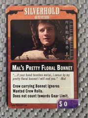 Firefly: The Game – Mal’s Pretty Floral Bonnet Promo Card Good Condition