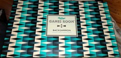 Ridley’s Games Room Backgammon Board Game Strategy Turquoise + Cream UNUSED