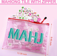 Kaleidoscope Mahjong Tile Set 160 Mahjong Tiles 1.2” Pink American Mahjongs Til