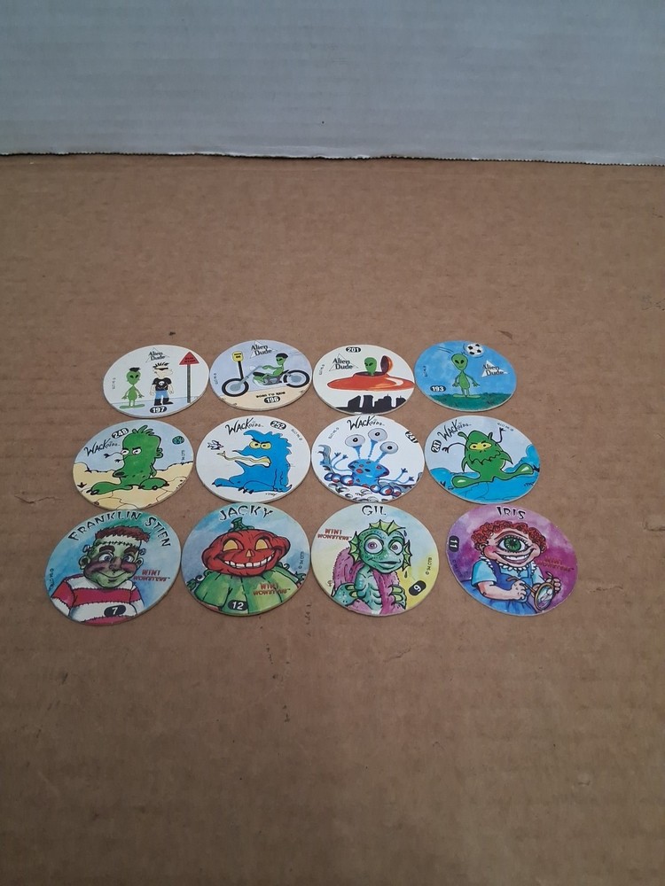 1995 Slammer Whammers Lot Of 12 Various, Mini Monsters, Wackoids, Alien Dude
