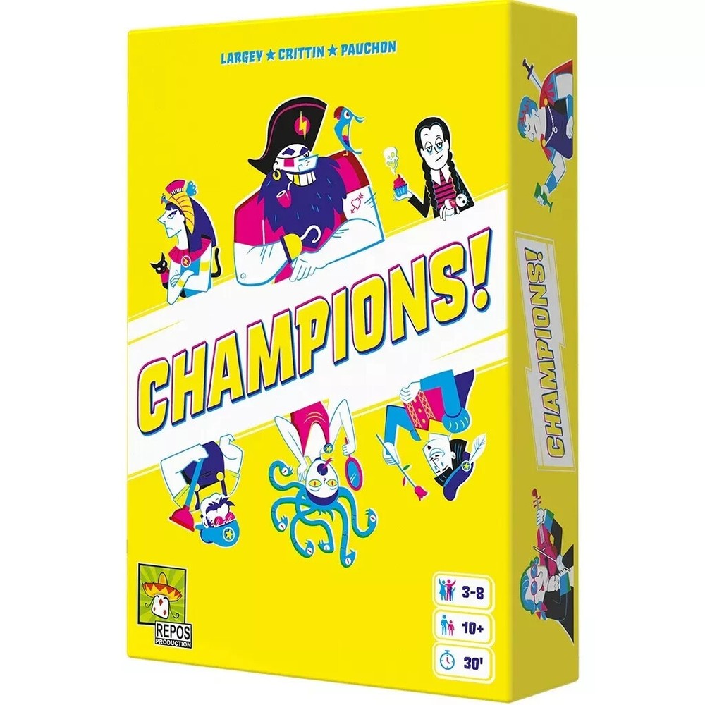 Champions! Board Game Party Game Repos Production NEW