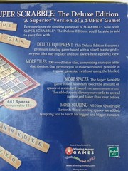 Super Scrabble Deluxe Edition 2006 Game Rotating Board Raised Grid COMPLETE
